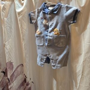 Carter's Light Blue Baby Outfit with Embroidery